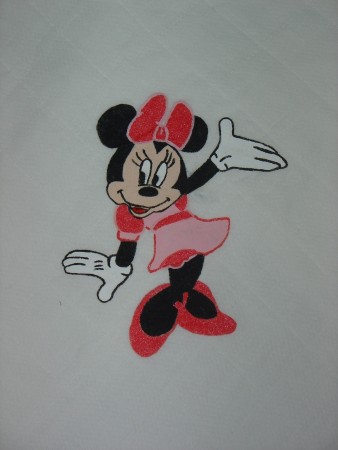 Minnie, pintada á mão
